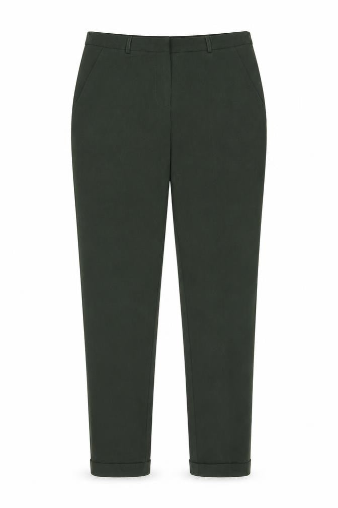Womens UK Size 8 ASOS Slim Fit Business Casual Workwear Green Trousers