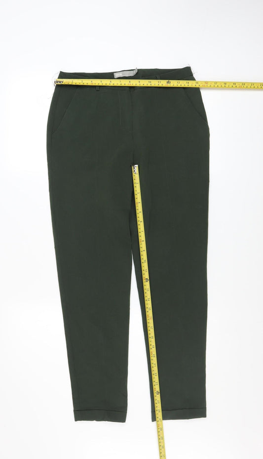 Womens UK Size 8 ASOS Slim Fit Business Casual Workwear Green Trousers