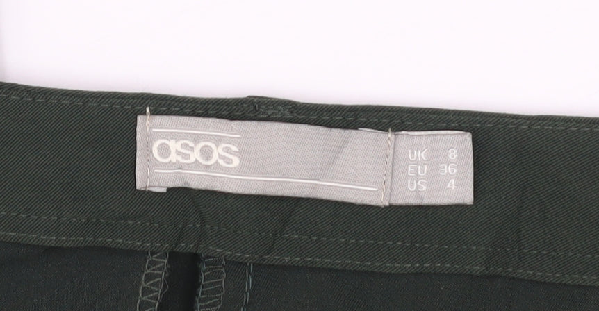 Womens UK Size 8 ASOS Slim Fit Business Casual Workwear Green Trousers