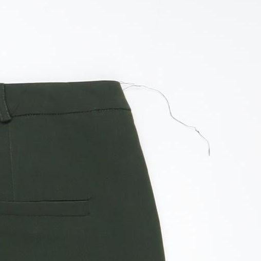 Womens UK Size 8 ASOS Slim Fit Business Casual Workwear Green Trousers