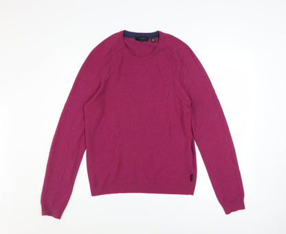 Mens UK Size M Ted Baker Purple Pullover Jumper