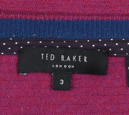 Mens UK Size M Ted Baker Purple Pullover Jumper