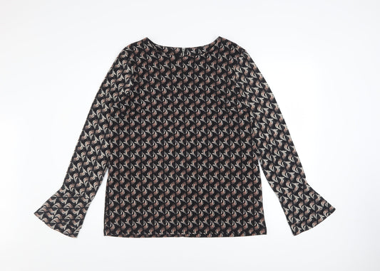 Womens UK Size 12 NEXT Black Tunic Blouse