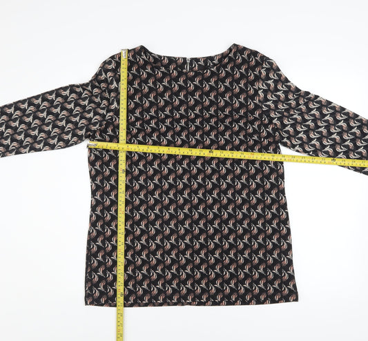 Womens UK Size 12 NEXT Black Tunic Blouse