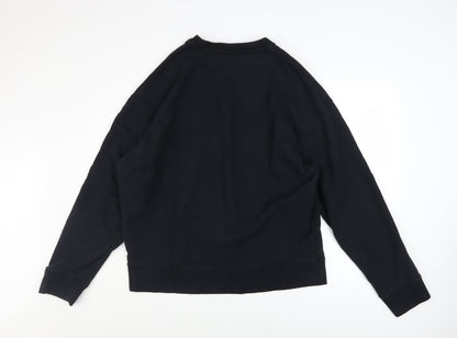 Mens UK Size L Café Kitsuné Black Pullover Sweatshirt