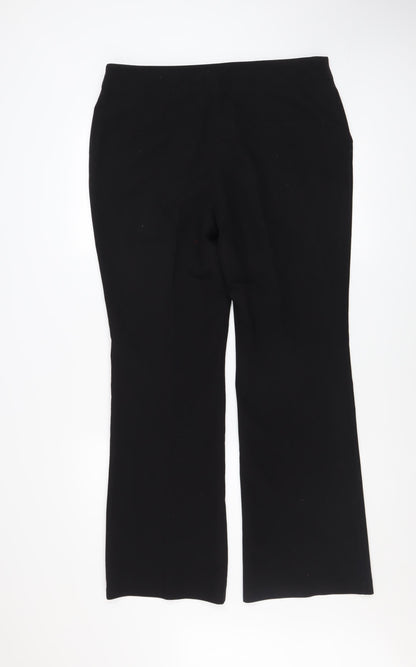 Womens UK Size 14 NEXT Regular Fit Dress Pants Black Trousers
