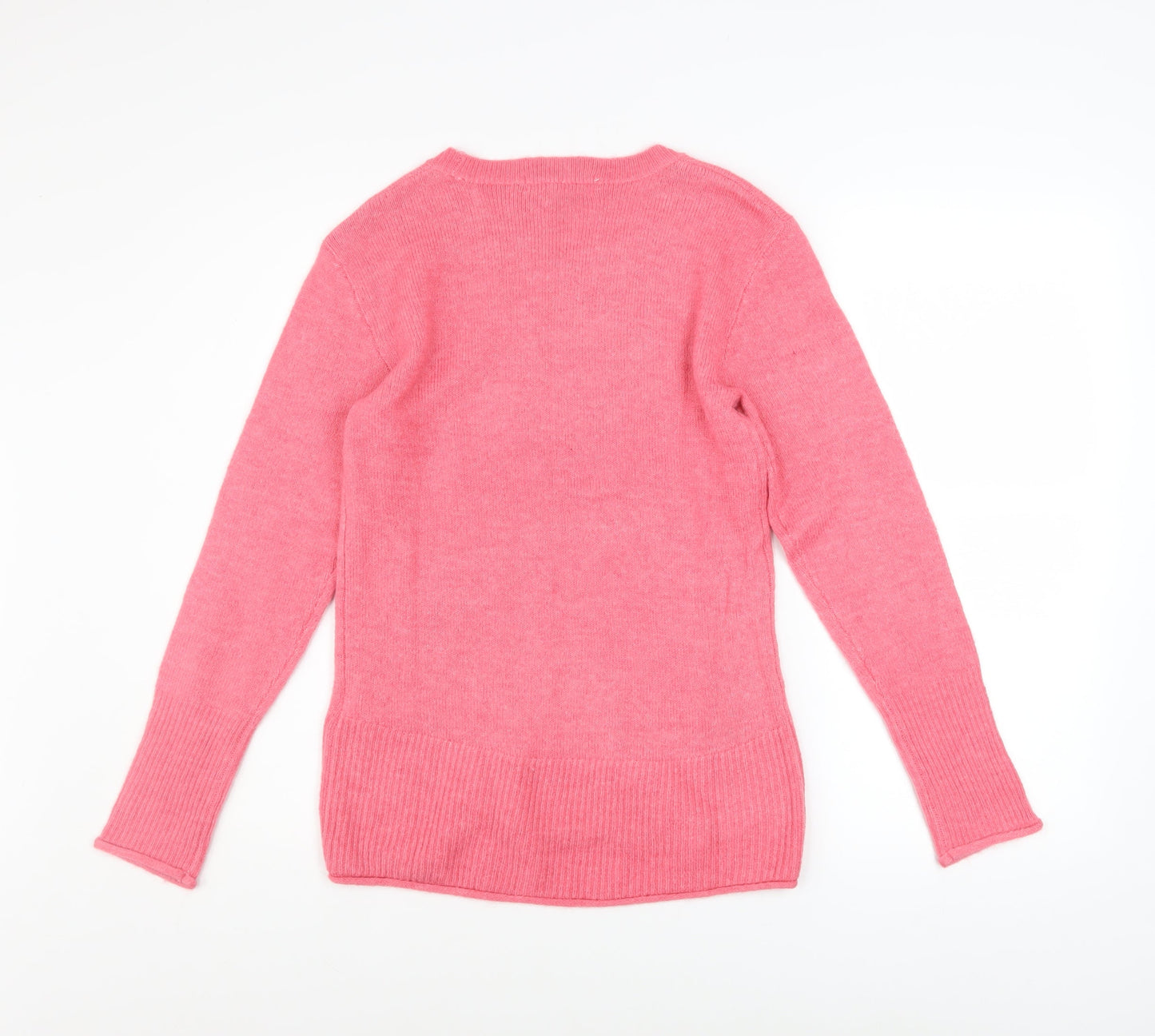 Womens UK Size XS H&M Pink Pullover Jumper