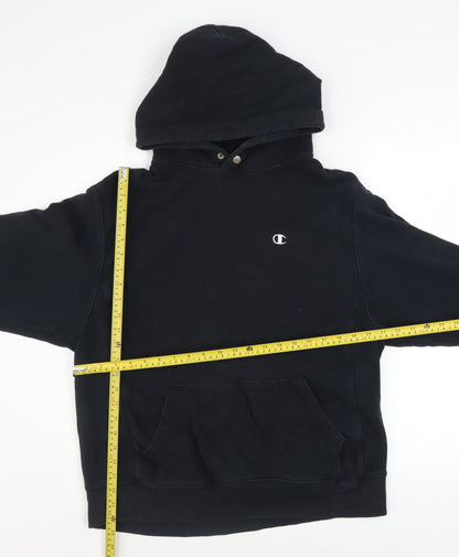 Mens UK Size M Champion Black Pullover Hoodie