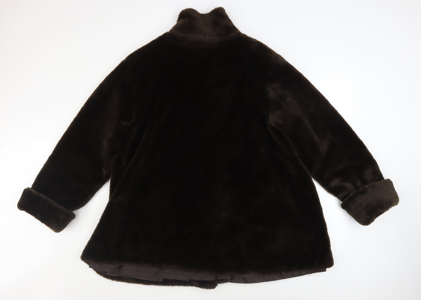Womens UK Size 14 Fabrizio A. Brown Overcoat