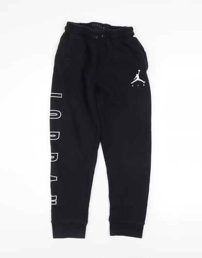Jordan Boys Black Jogger Sweatpants Size 10-12 Years Cotton Blend