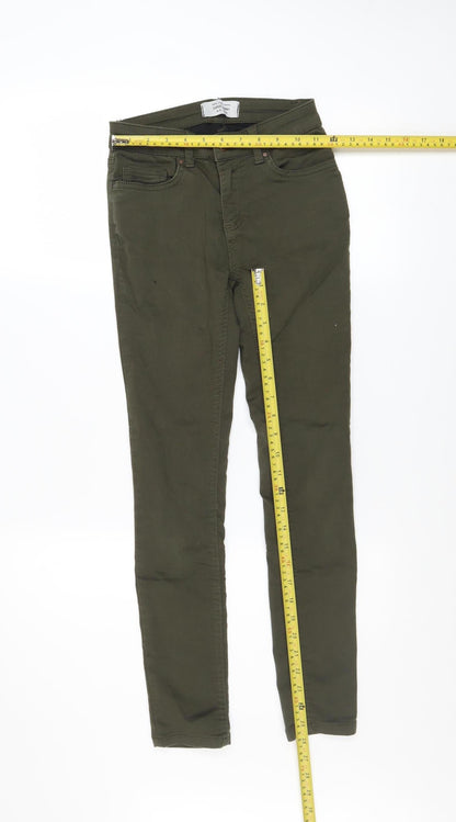 New Look Petite Women's Green Super Skinny Jeans UK 6