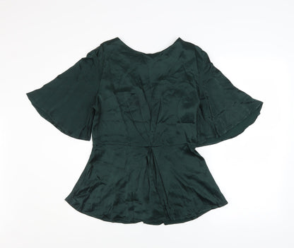 Womens UK Size 12 Monsoon Green Tunic Blouse