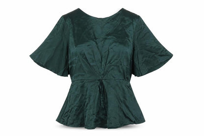 Womens UK Size 12 Monsoon Green Tunic Blouse