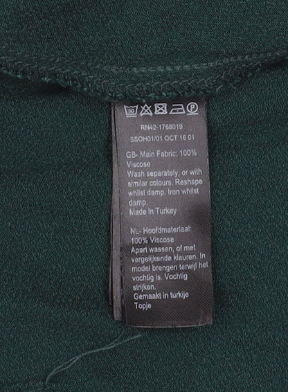 Womens UK Size 12 Monsoon Green Tunic Blouse