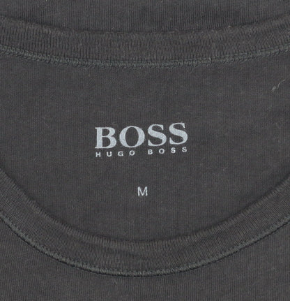 Hugo Boss Men's Black Cotton Crew Neck Regular Fit T-Shirt M