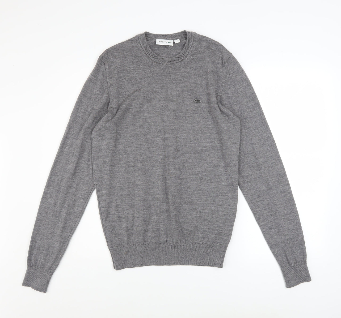 Mens UK Size S Lacoste Grey Pullover Jumper