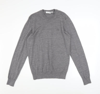 Mens UK Size S Lacoste Grey Pullover Jumper