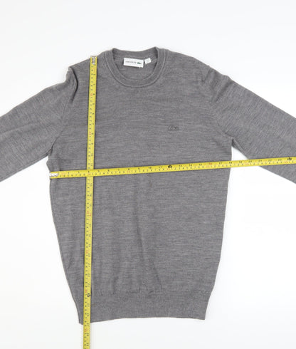 Mens UK Size S Lacoste Grey Pullover Jumper