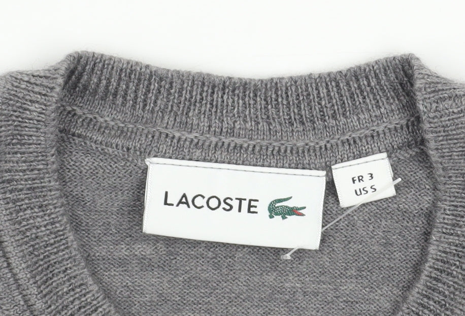 Mens UK Size S Lacoste Grey Pullover Jumper