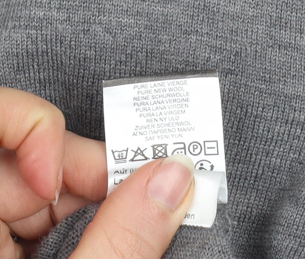 Mens UK Size S Lacoste Grey Pullover Jumper
