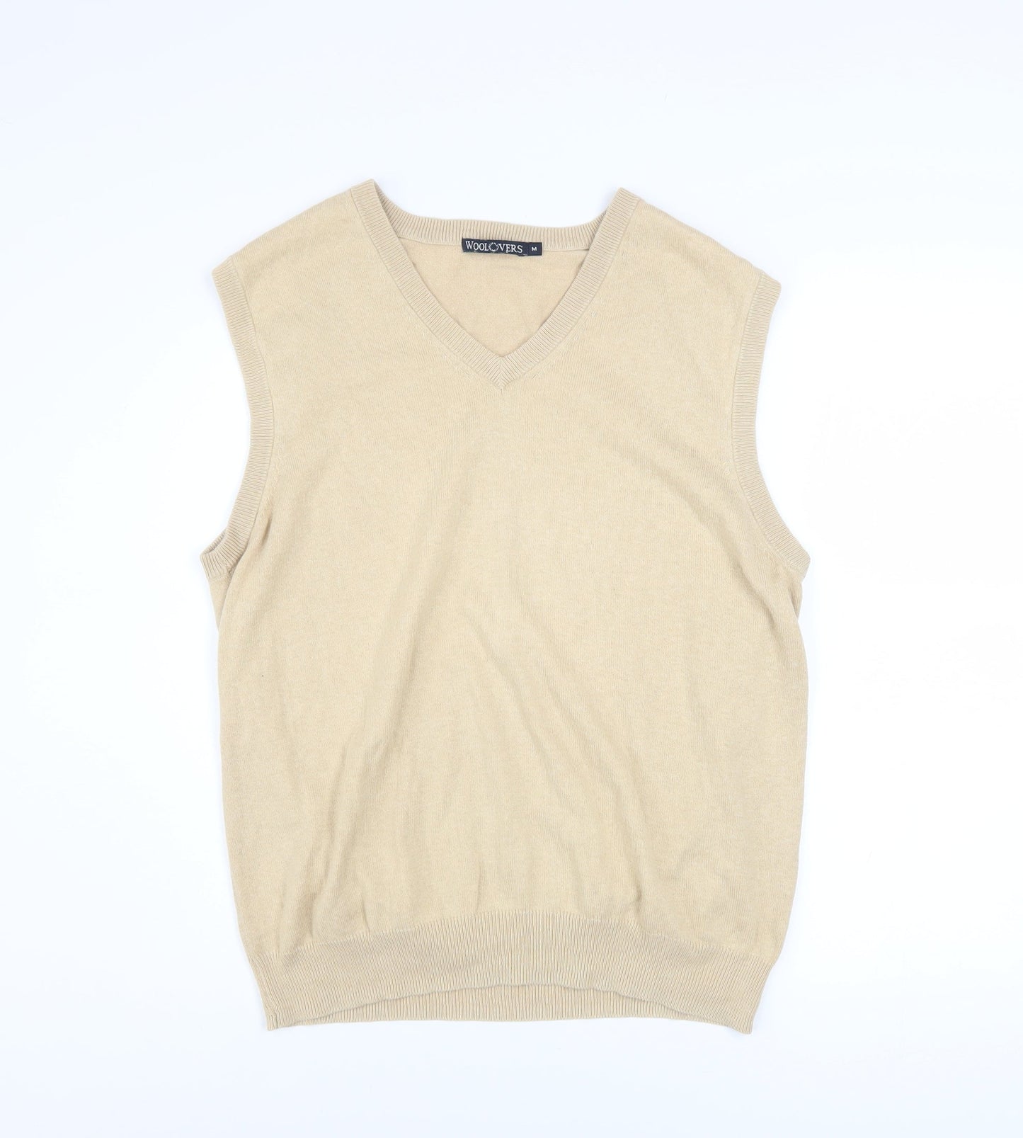 Mens UK Size M Woolovers Beige Vest Jumper