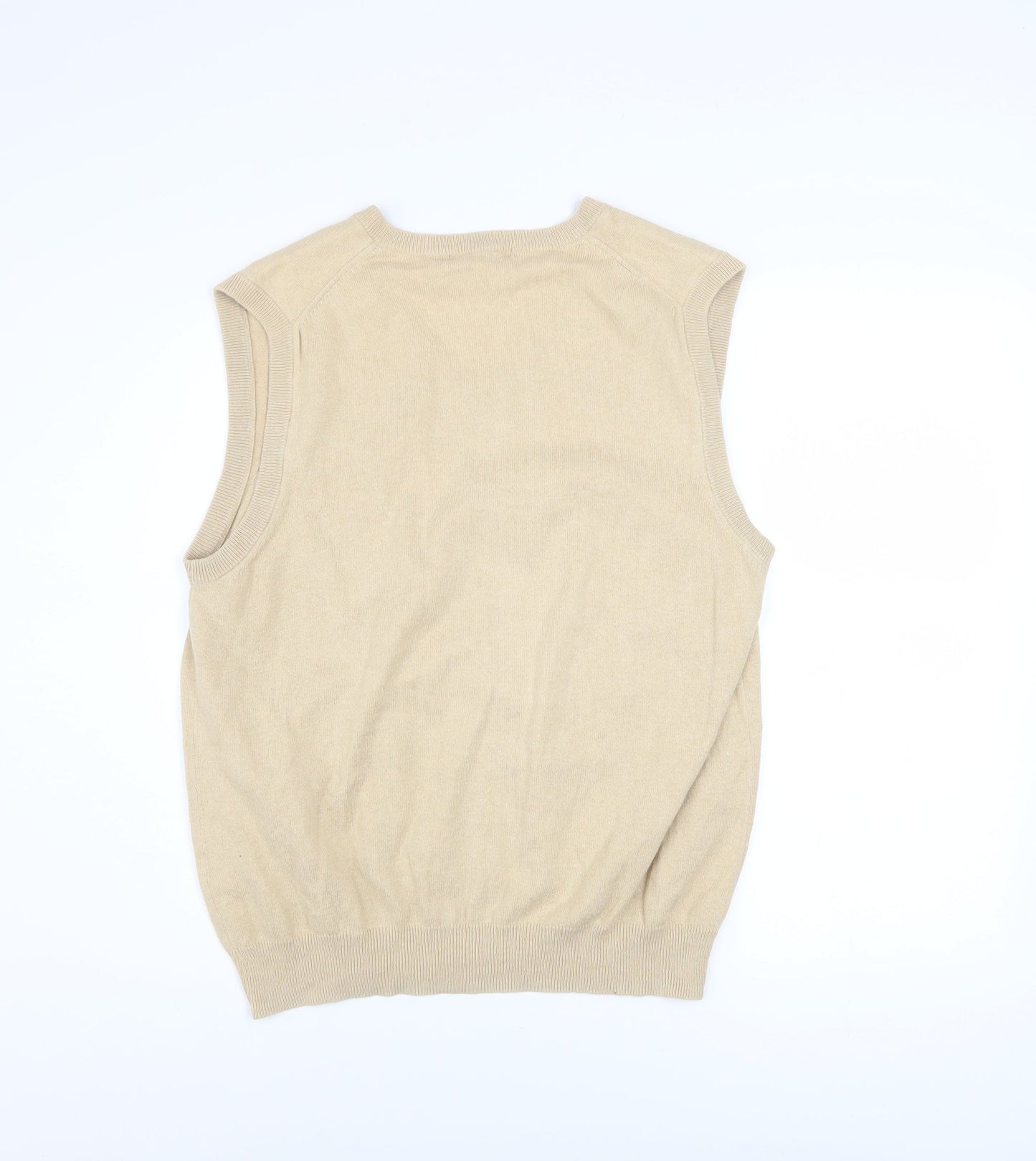 Mens UK Size M Woolovers Beige Vest Jumper
