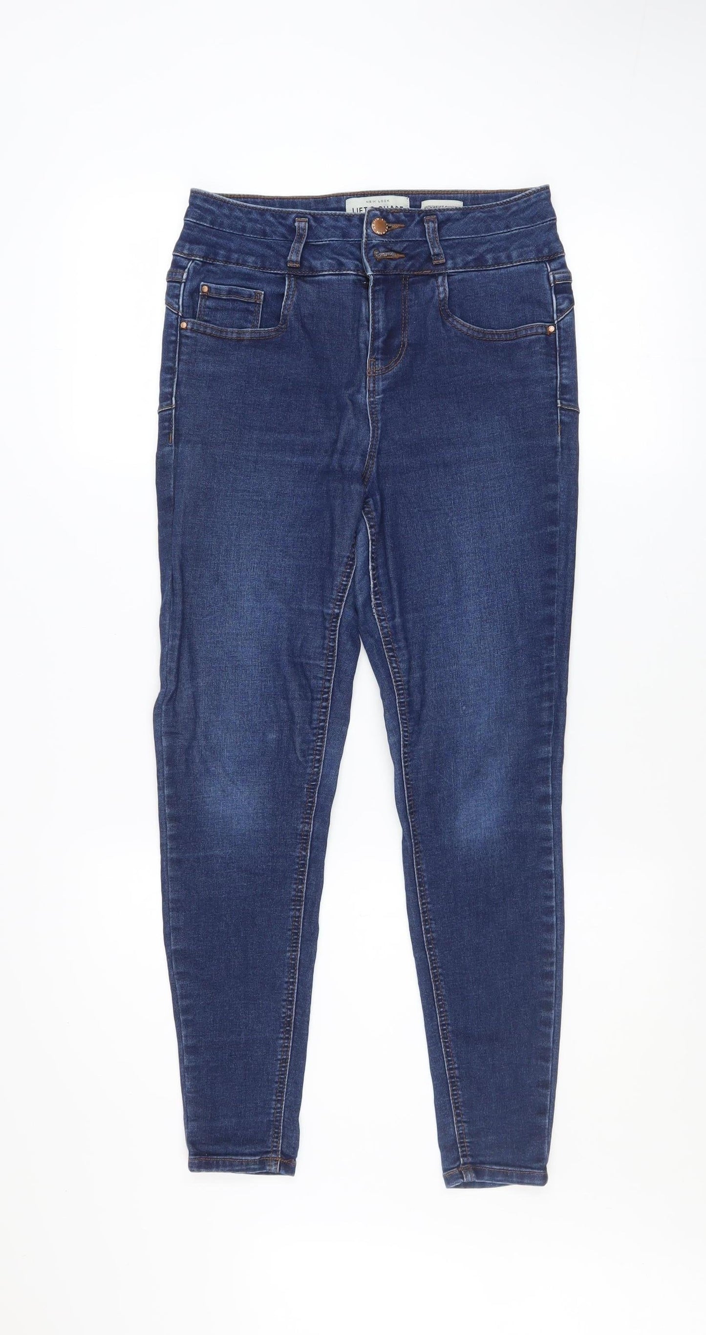 Womens UK Size 8 New Look Slim Fit Skinny Blue Jeans