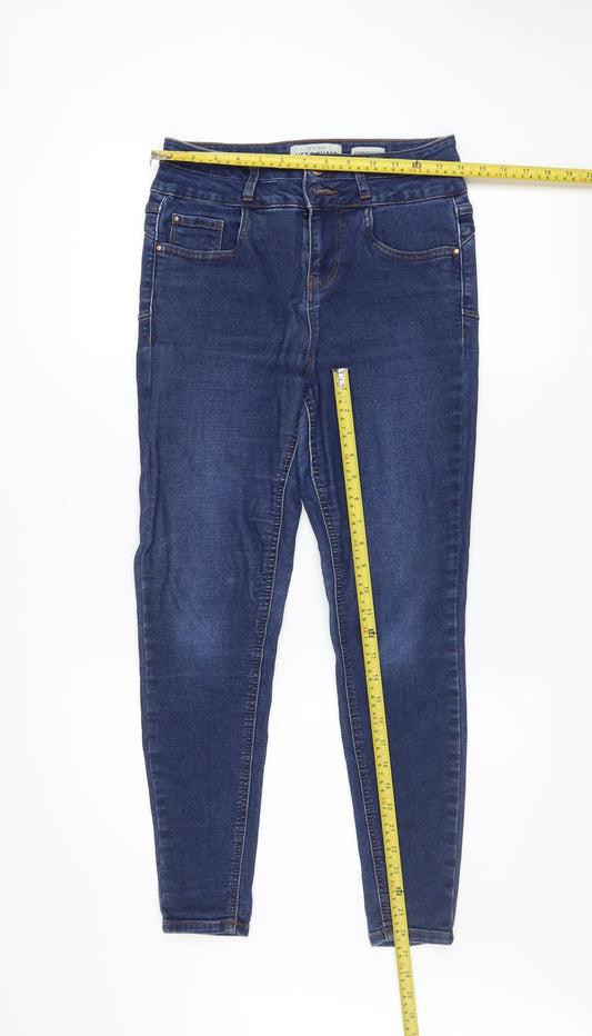 Womens UK Size 8 New Look Slim Fit Skinny Blue Jeans