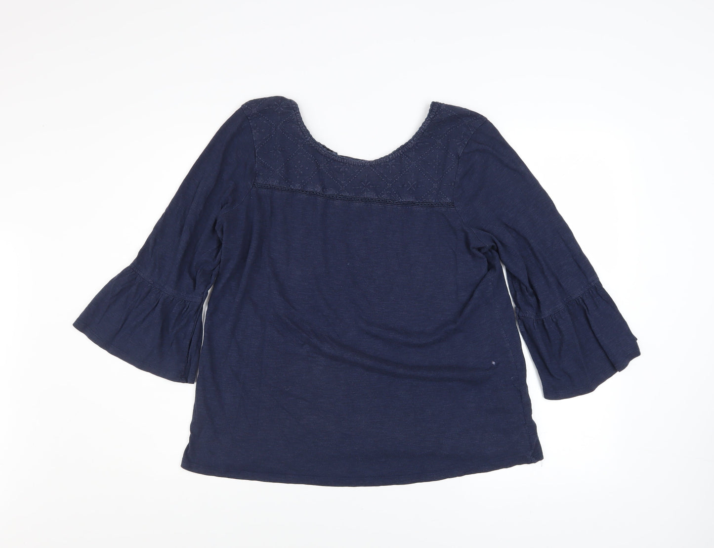 Womens UK Size 14 Fat Face Blue Tunic Blouse