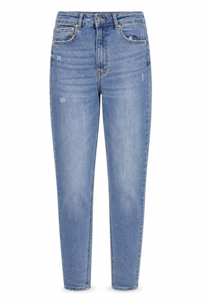 Womens UK Size 8 Pull&Bear Regular Fit Mom Blue Jeans