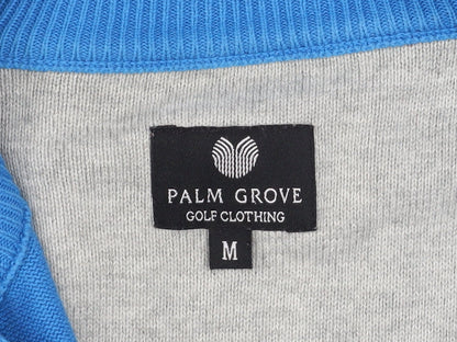 Mens UK Size M Palm Grove Blue 1/2 Zip Jumper
