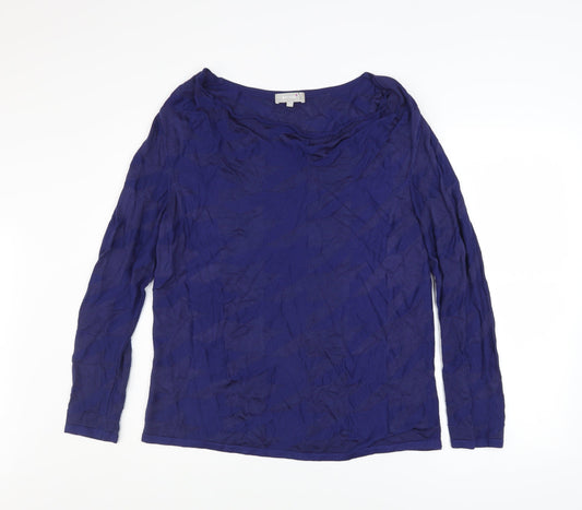 Womens UK Size 14 Marks and Spencer Blue Basic Blouse