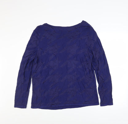 Womens UK Size 14 Marks and Spencer Blue Basic Blouse