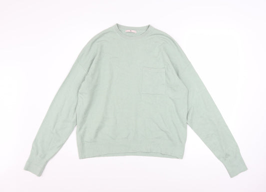 Womens UK Size 14 TU Green Pullover Jumper