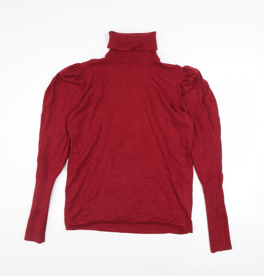 Womens UK Size XL Piazza Italia Red Pullover Jumper