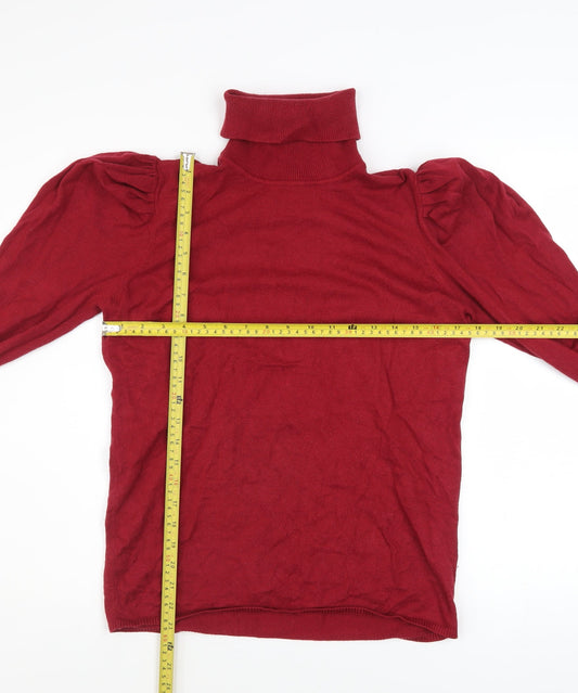 Womens UK Size XL Piazza Italia Red Pullover Jumper