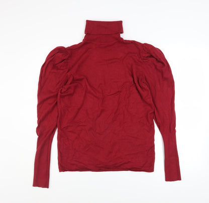 Womens UK Size XL Piazza Italia Red Pullover Jumper