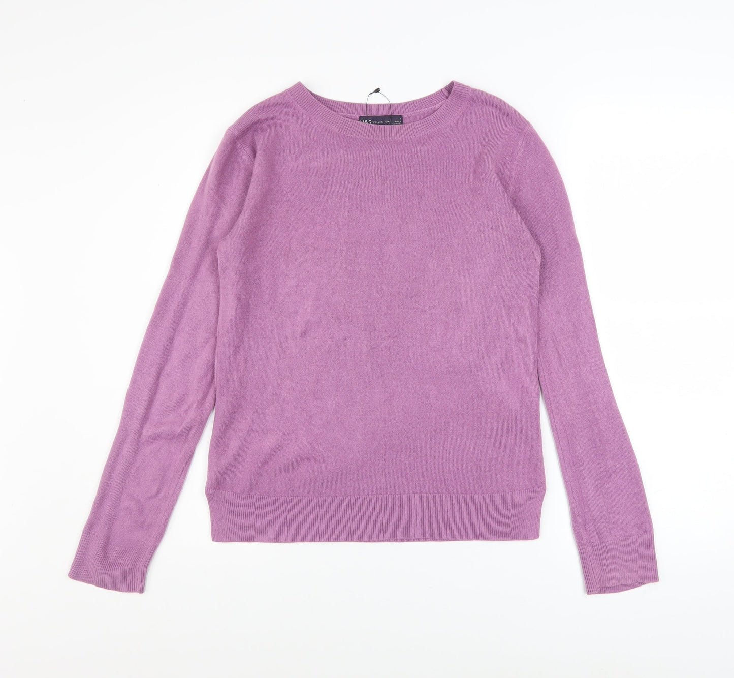 Womens UK Size 8 Marks and Spencer Purple Pullover Jumper