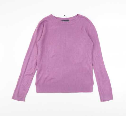 Womens UK Size 8 Marks and Spencer Purple Pullover Jumper