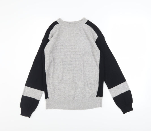 Marks and Spencer Women’s Grey Knit Raglan Sleeve Pullover Jumper Size S