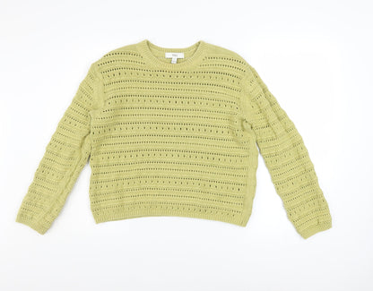 Womens UK Size M Marks and Spencer Green Pullover Jumper