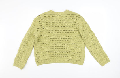 Womens UK Size M Marks and Spencer Green Pullover Jumper