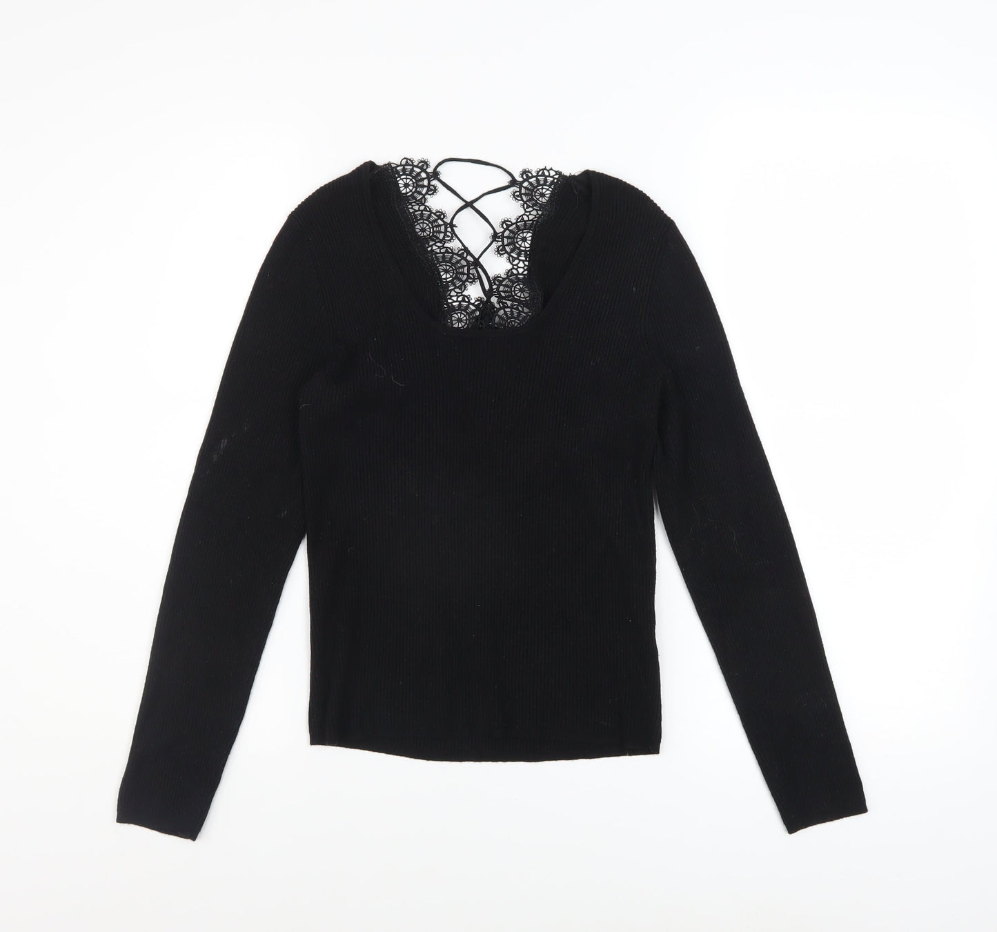 Womens UK Size L Urban Outfitters Black Pullover Jumper