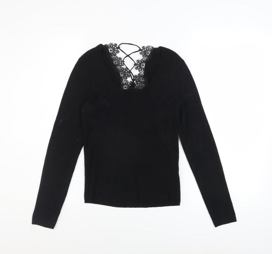 Womens UK Size L Urban Outfitters Black Pullover Jumper