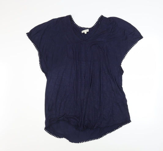 Womens UK Size M Monsoon Blue Tunic Blouse