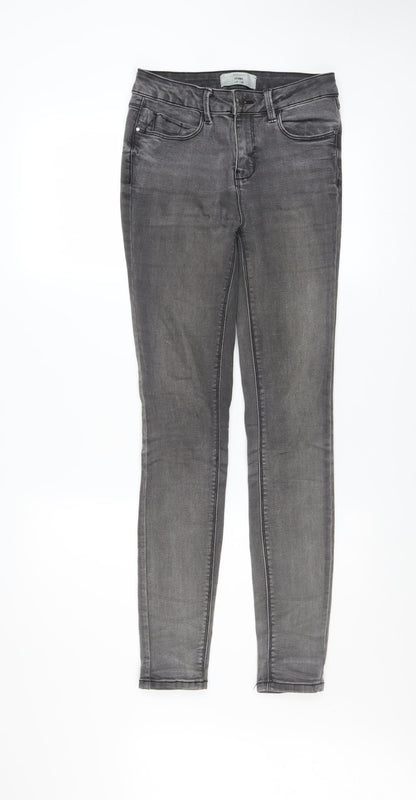 Womens UK Size 8 New Look Slim Fit Skinny Grey Jeans