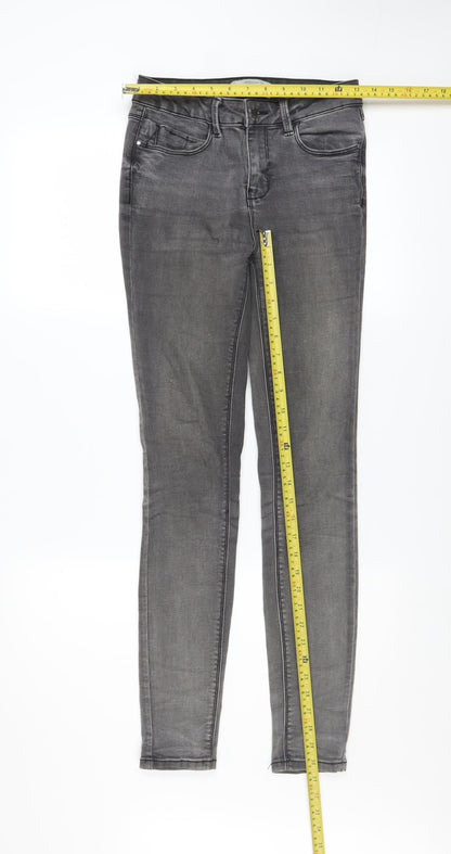 Womens UK Size 8 New Look Slim Fit Skinny Grey Jeans