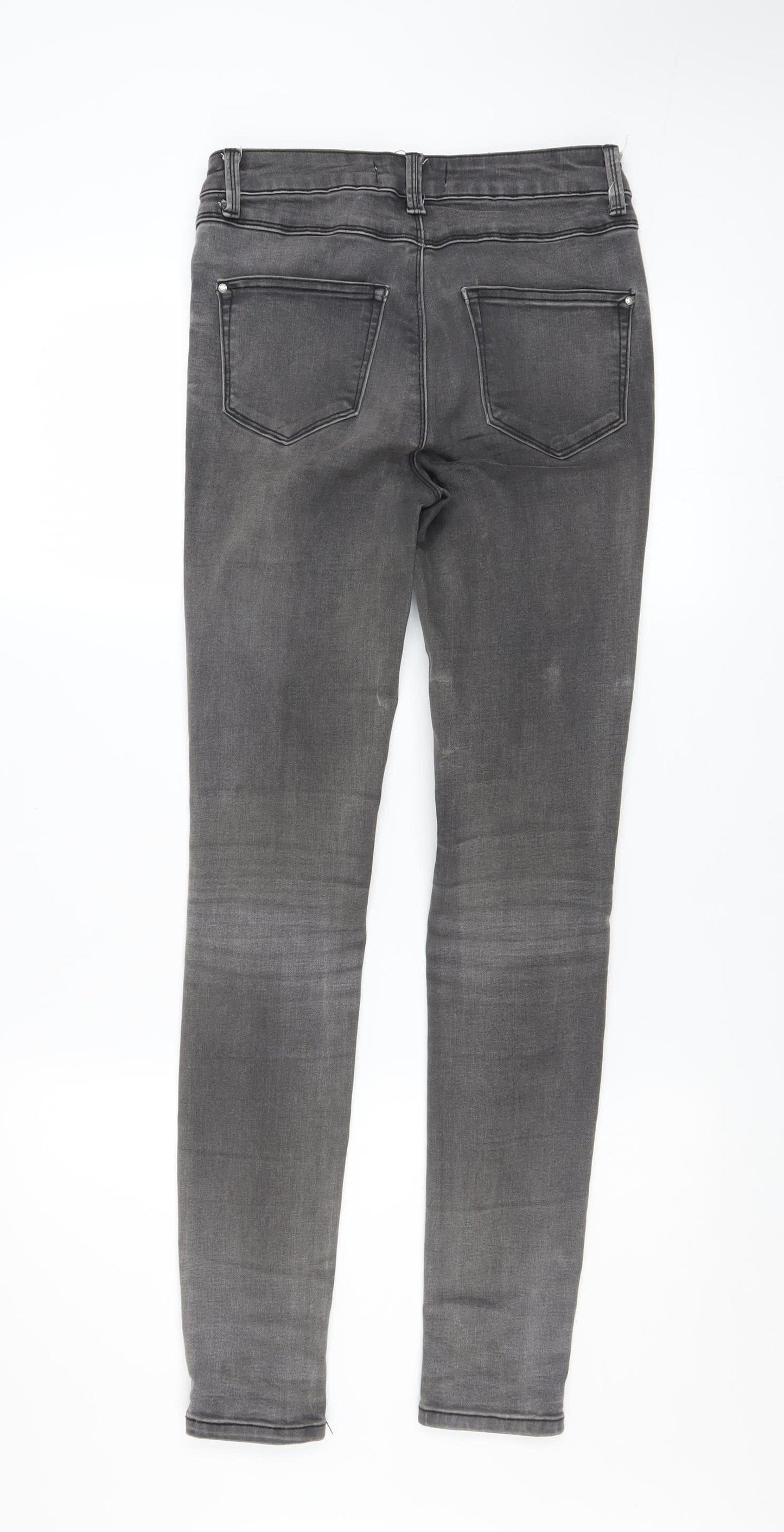 Womens UK Size 8 New Look Slim Fit Skinny Grey Jeans