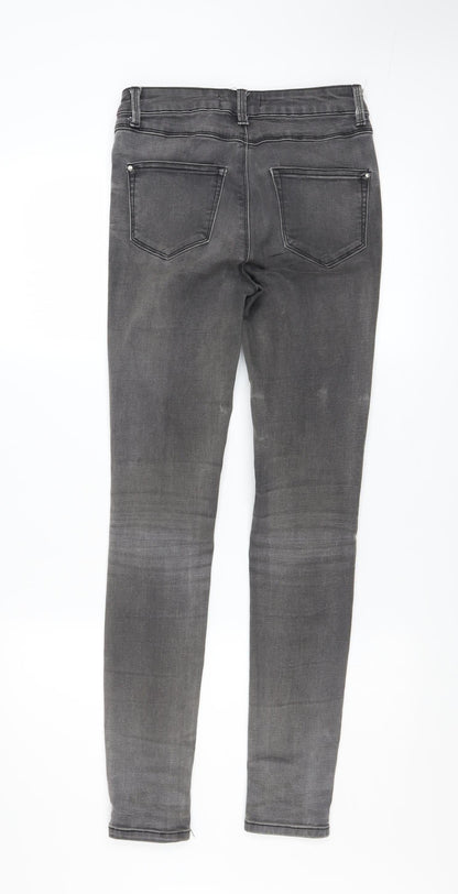 Womens UK Size 8 New Look Slim Fit Skinny Grey Jeans