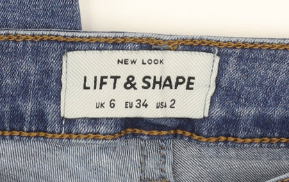 Womens UK Size 6 New Look Slim Fit Skinny Blue Jeans